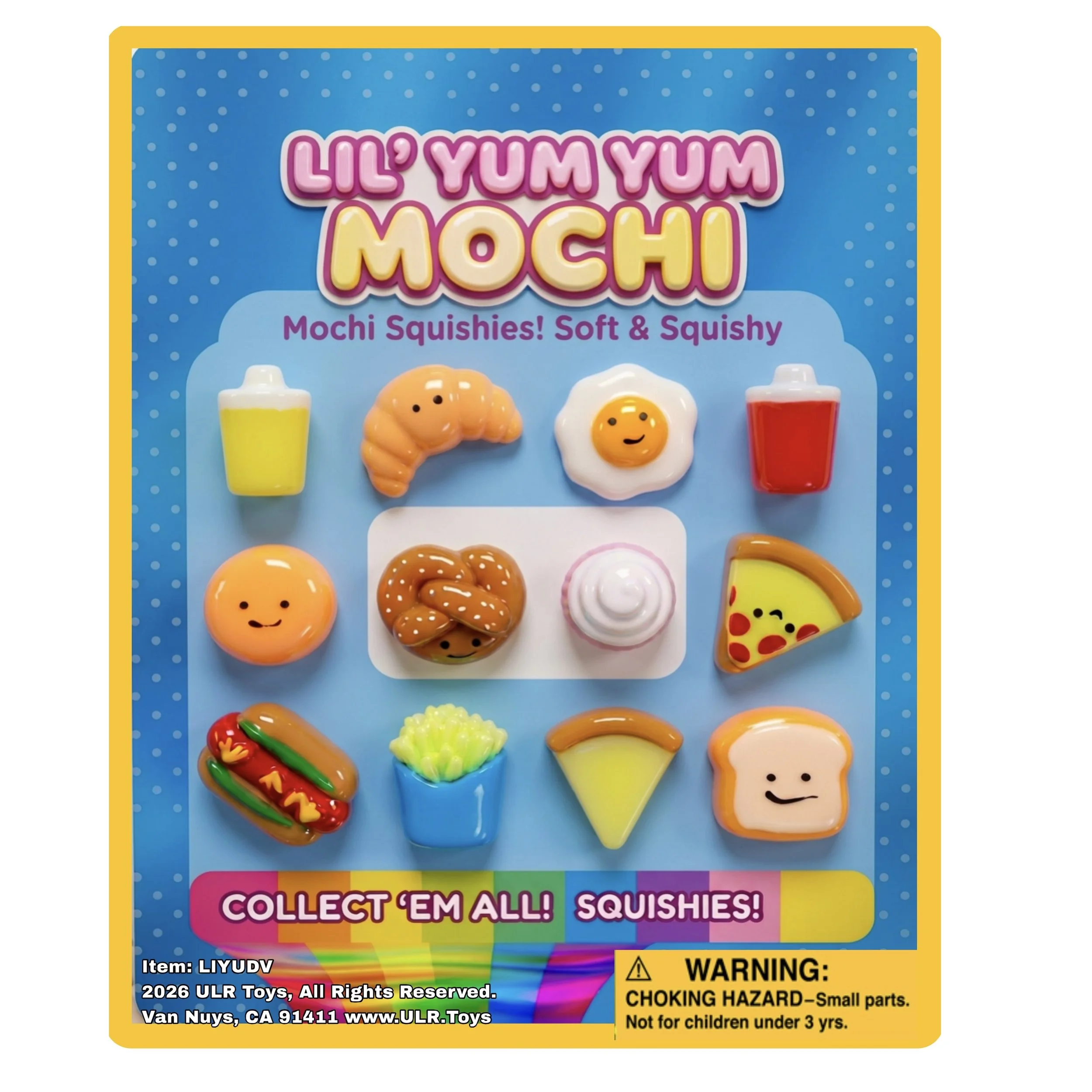 Lil' Yum Yum Mochi Display Card | Item ID: LIYUDV