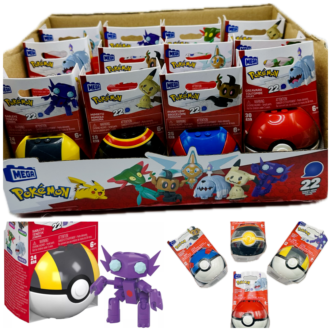 POKEMON POKE BALL BUILDING TOY | 12 PC / Box   ▪  $9.50 Each | Item ID: DBPOBA
