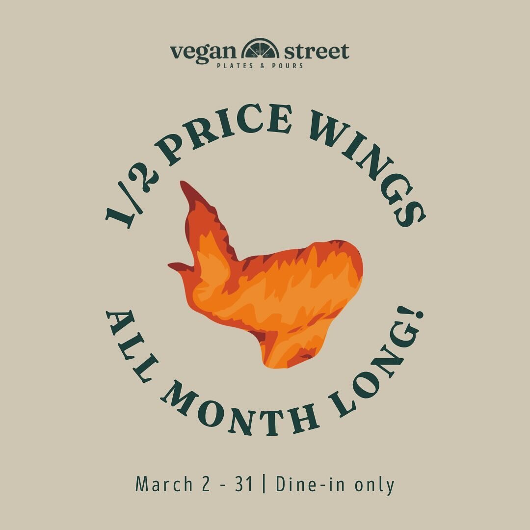 Less than 2 weeks to get 1/2 price wings EVERY DAY OF THE WEEK 🍗