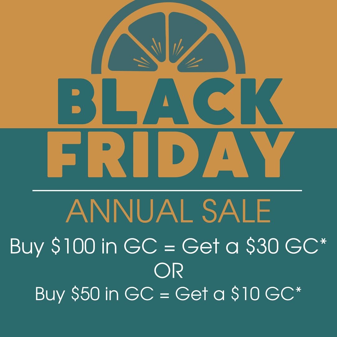 ✨BLACK FRIDAY is Two weeks away! ✨

On NOV 29th ONLY, when you buy a $50 gift card online, you get $10 a bonus gift card! 
When you buy a $100 gift card online, you get a $30 bonus gift card! 

❤️GIVING TUESDAY❤️
When you donate $50 to @thealicesanct
