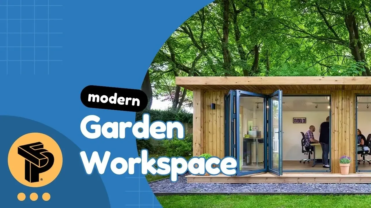 modern garden workspace