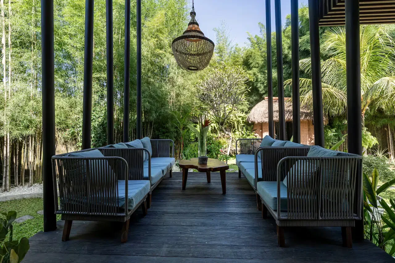 outdoor living space.
