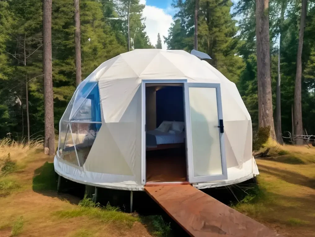 log burner tent