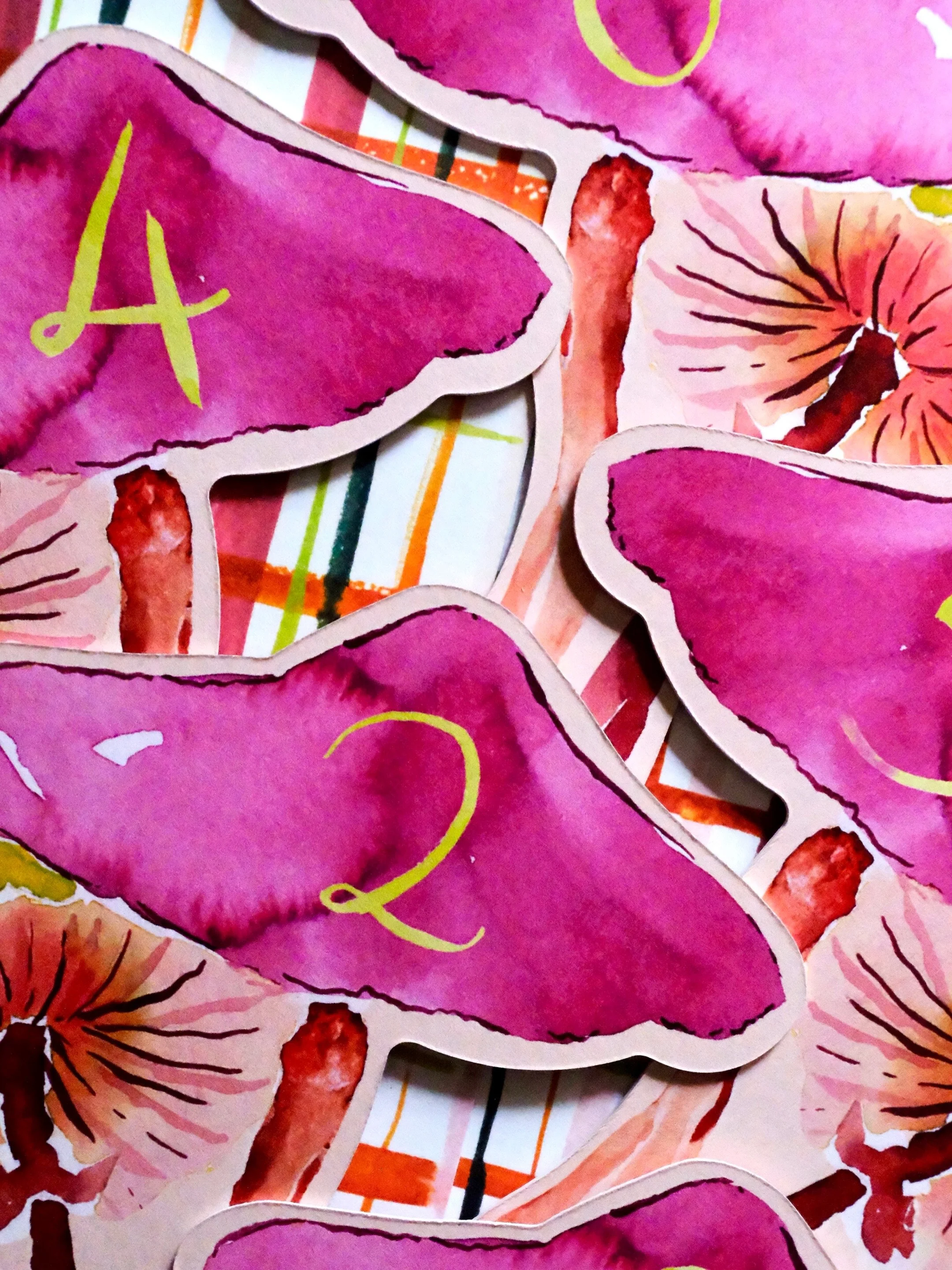 Please excuse me while I make these mushroom table numbers my entire personality