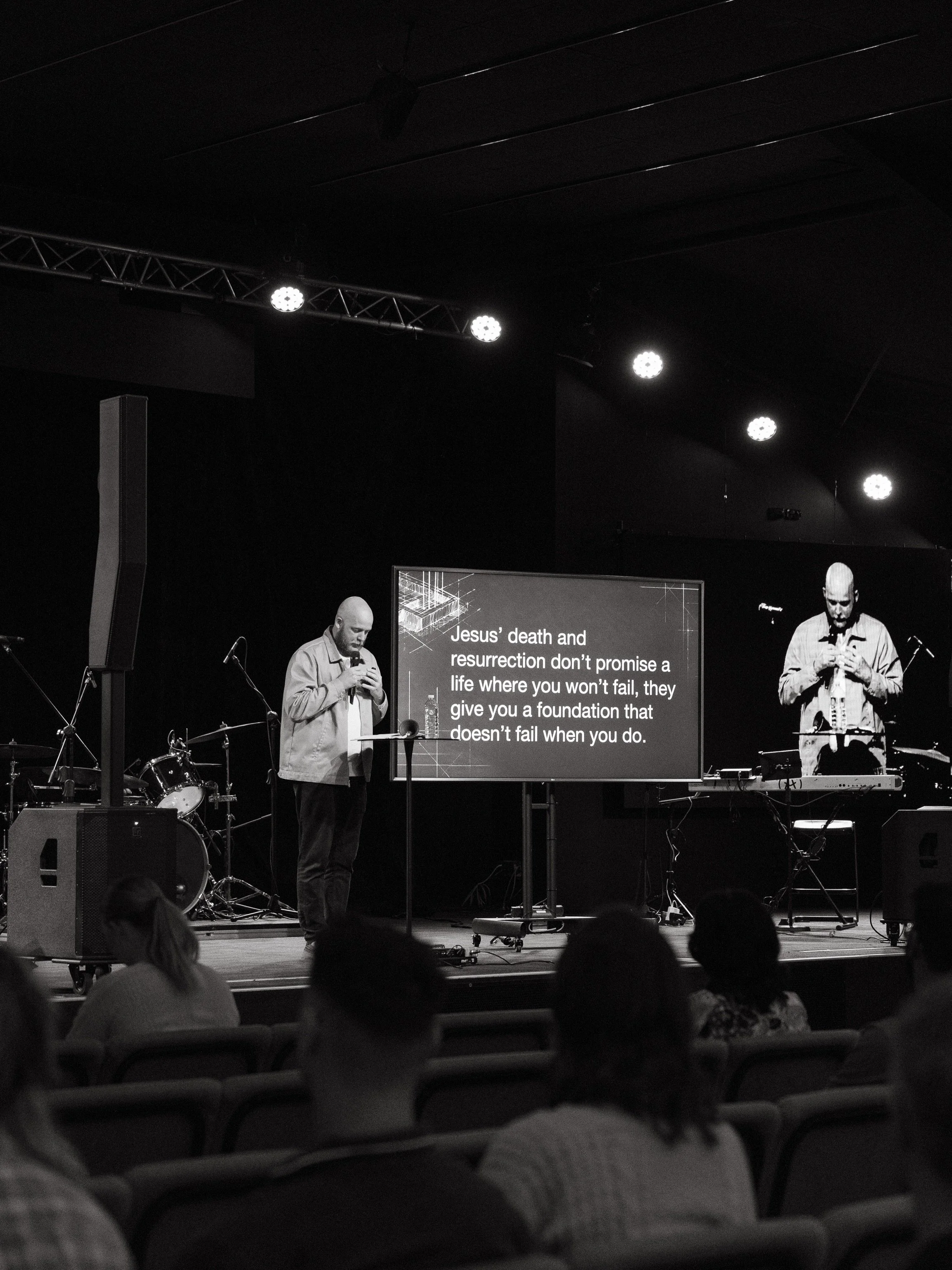 Jesus&rsquo; death and resurrection don&rsquo;t promise a life where you won&rsquo;t fail. They give you a foundation that doesn&rsquo;t fail when you do.

Sunday was a powerful reminder that we&rsquo;re not just &ldquo;people who make mistakes&rdquo
