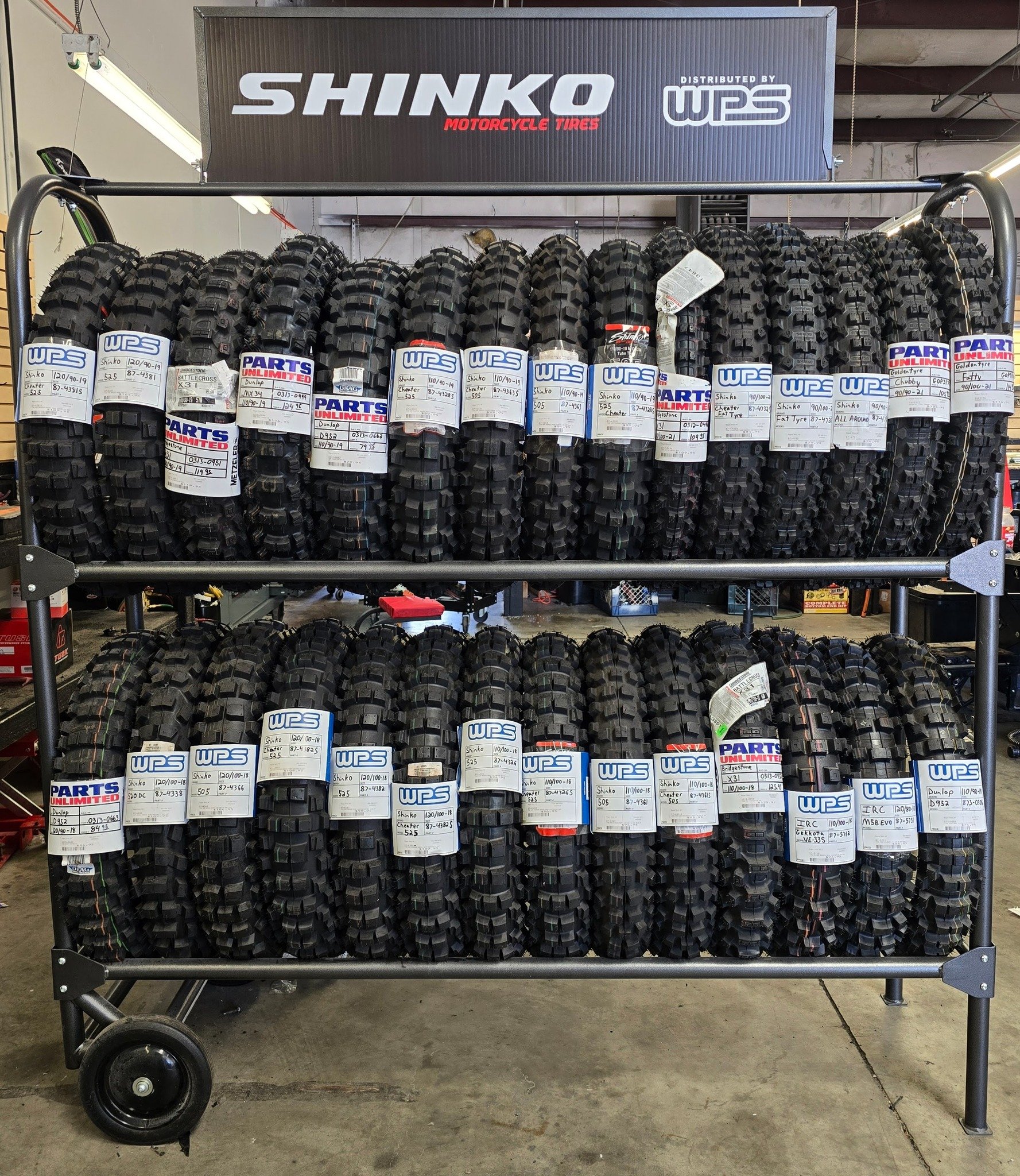 Now that summer is officially here, we have you covered on new, competitively priced tires for your offroad motorcycle. We have Shinko, Dunlop, IRC, Goldentyre, and Bridgestone in stock, and have a wide variety of special order options for you as wel