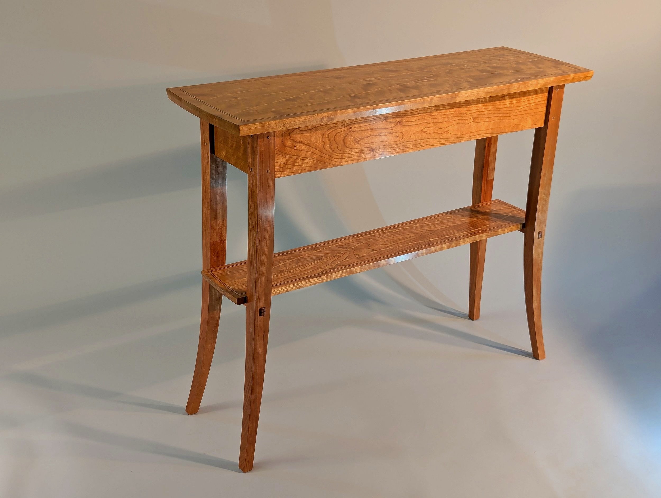 Figured Cherry Hall Table