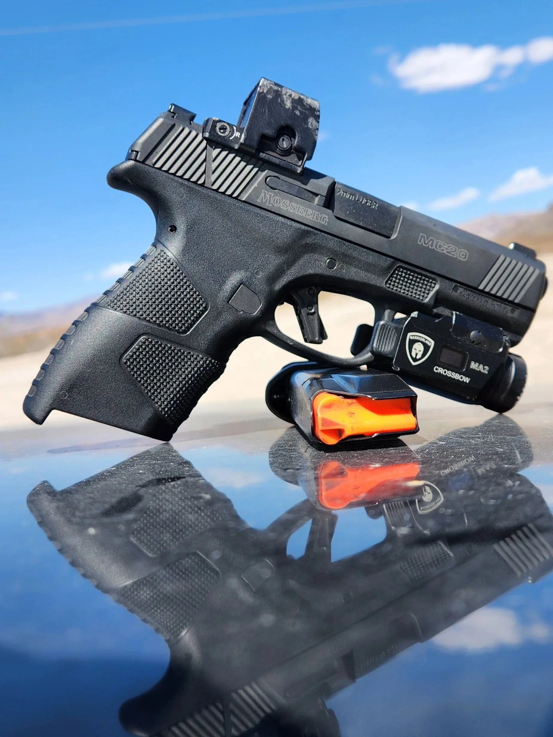 Warriorland MA2 pistol light mounted to a Mossberg MC2C