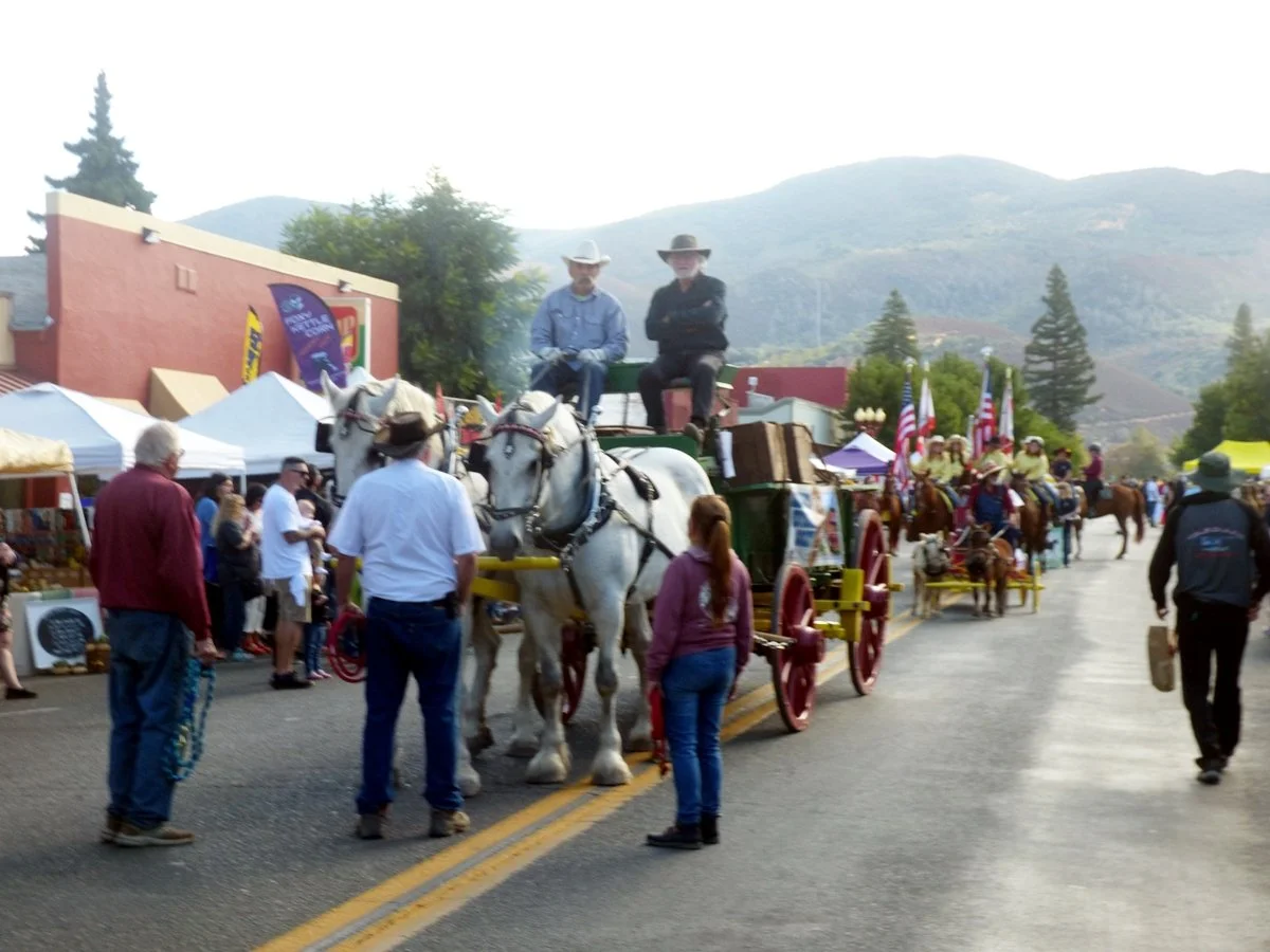Kelseyville Pear Festival Booth and Parade