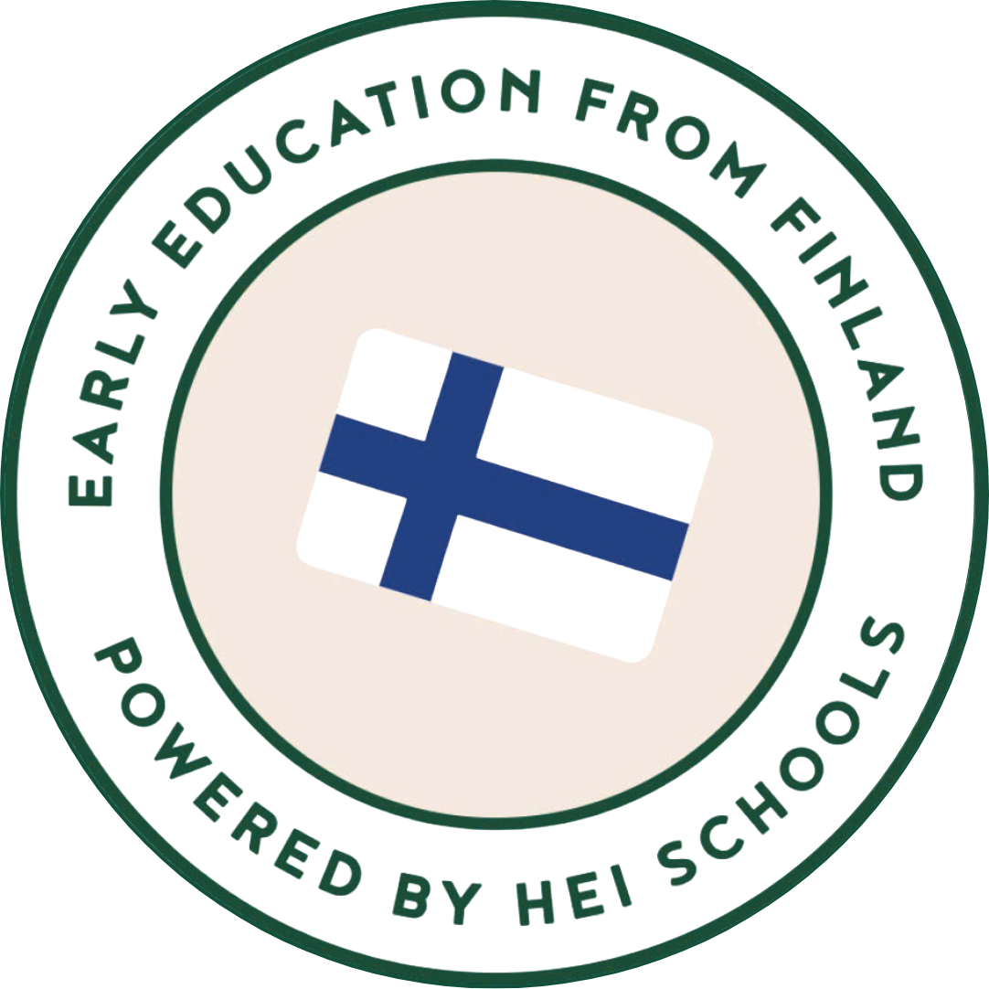 Logo to show cooperation between Bizzy Bees and  HEI School from Finland