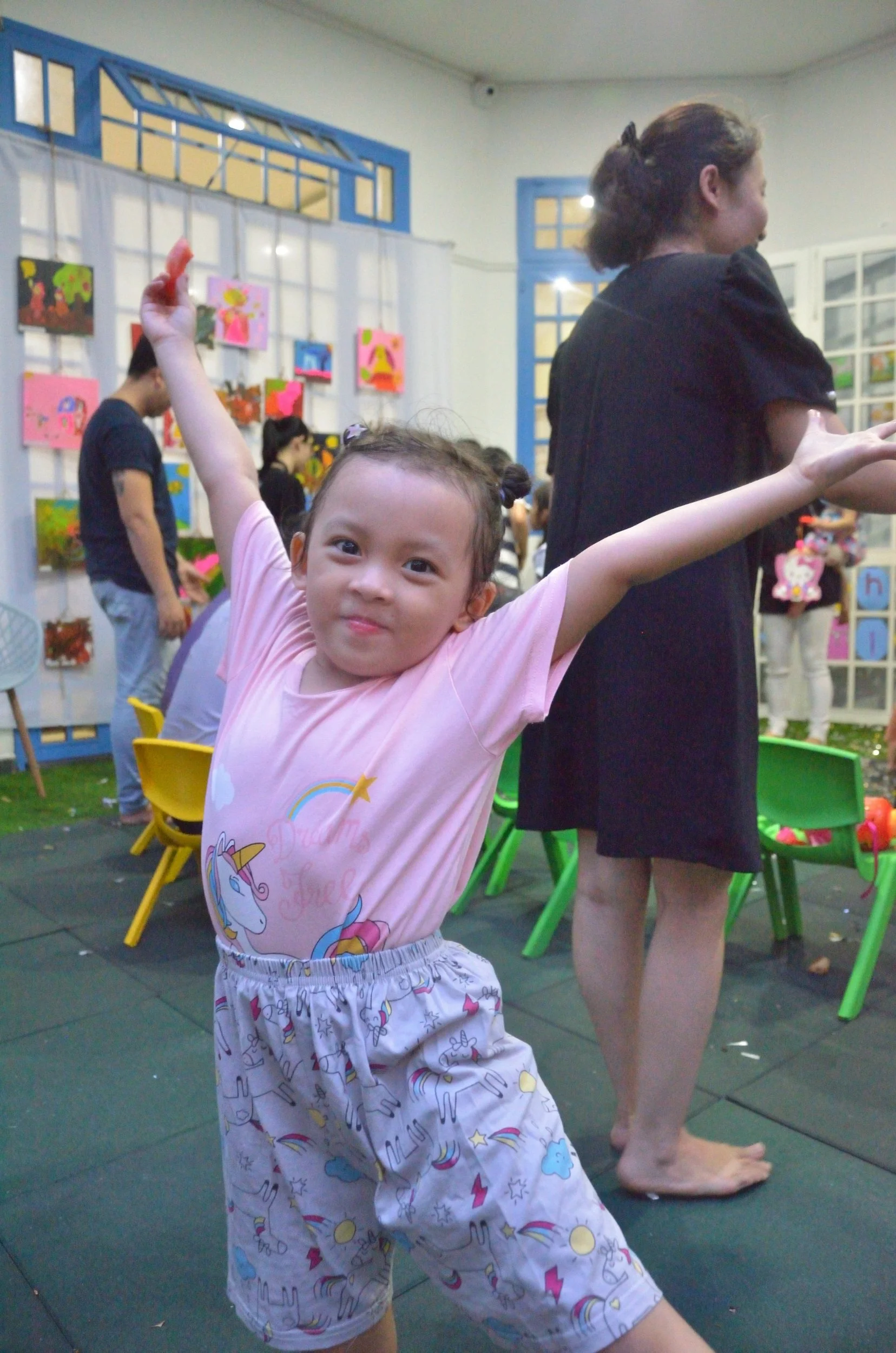 happy time in the garden of Bizzy Bees Kindergarten in Da Nang