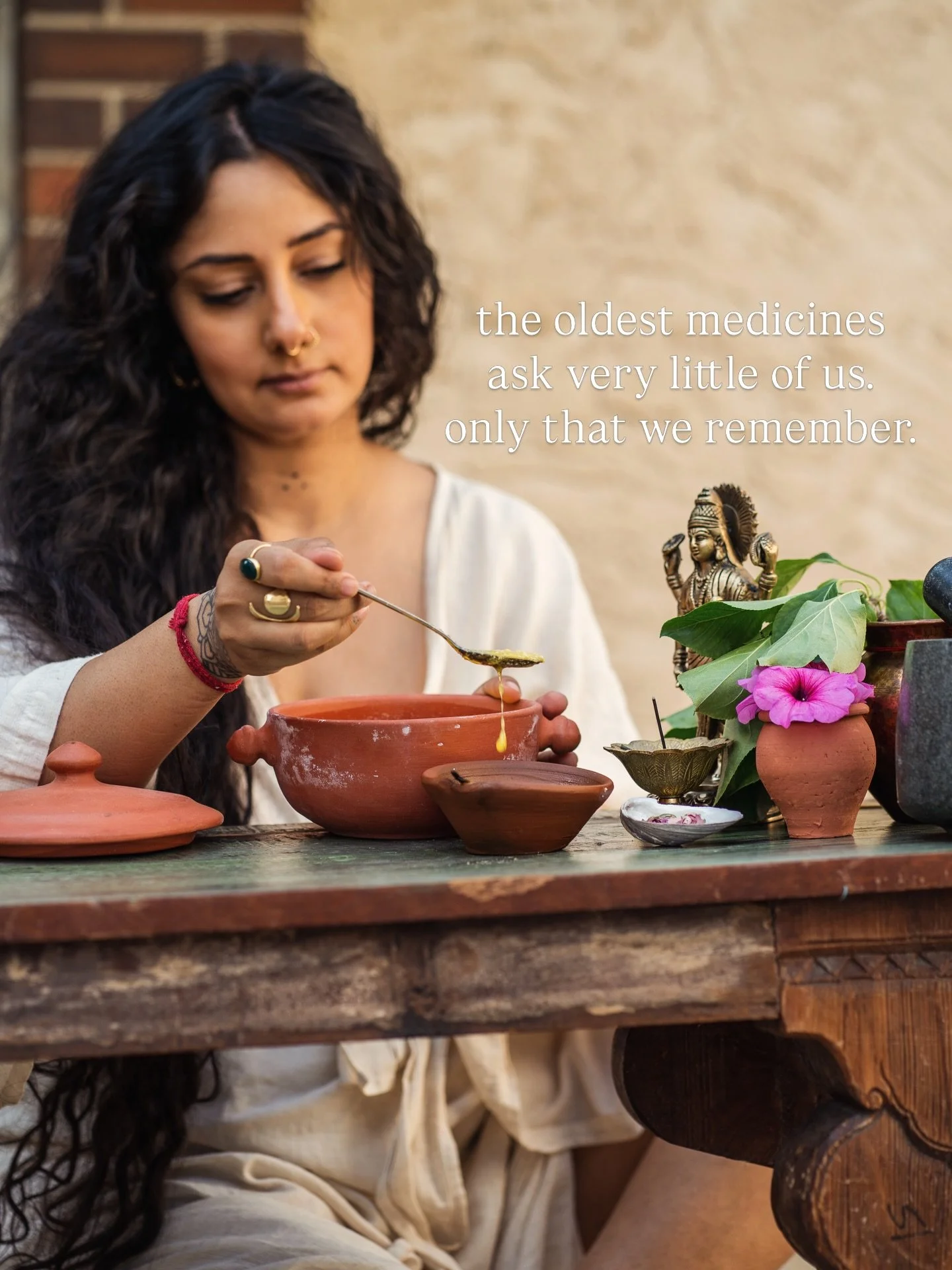 the oldest medicines ask very little of us.
only that we honour them in remembrance. 

ghee has been a keeper of women&rsquo;s health in ayurvedic tradition for thousands of years&mdash; building the inner soils for fertility, holding her through the
