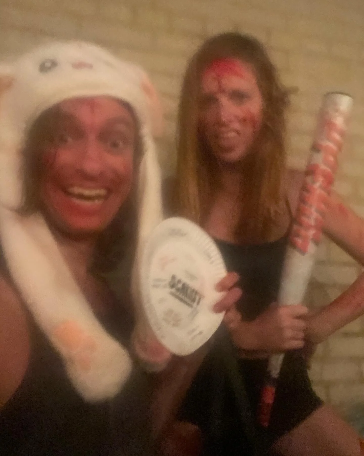 Blood Bunny and BB Hunter &trade; won best costume for scariest. And the scariest part about it is how many leaves we shoved in my head throughout McCarren Park. Terrifying. 
&hellip;
Love him 🐰
.
.
##halloween @djc354