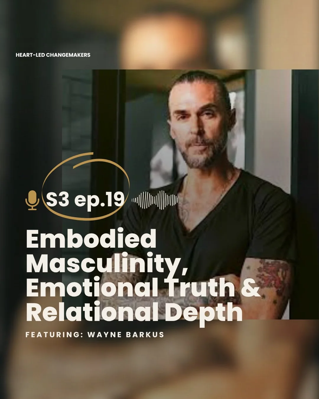 ✨ NEW EPISODE ✨⁣
⁣
What does it mean for a man to be both strong and deeply feeling?⁣
To lead without armour, yet with unshakable integrity?⁣
⁣
In this episode of Heart-Led Changemakers, I sit down with Wayne Barkus to explore:⁣
⚡ Why emotional conne