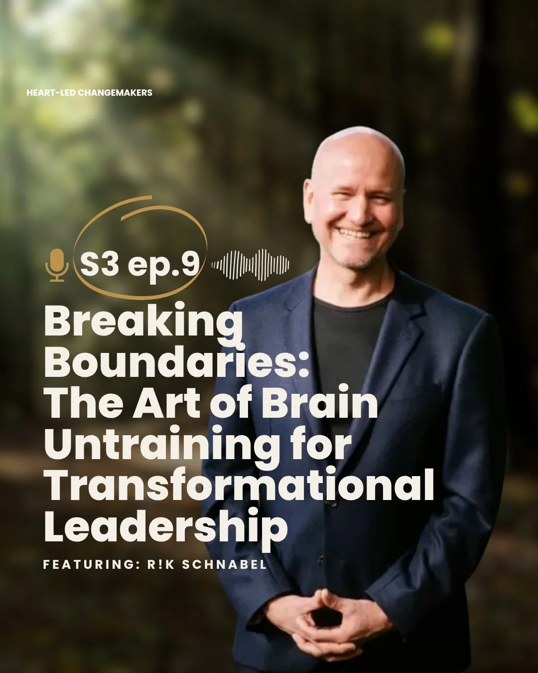 New Episode Alert! ⁣
⁣
Are your own beliefs holding you back?⁣
⁣
On this episode of Heart-Led Changemakers, we welcome world-renowned Brain Untrainer @rikschnabel, who has helped thousands unlock their potential, break limiting beliefs, and achieve f