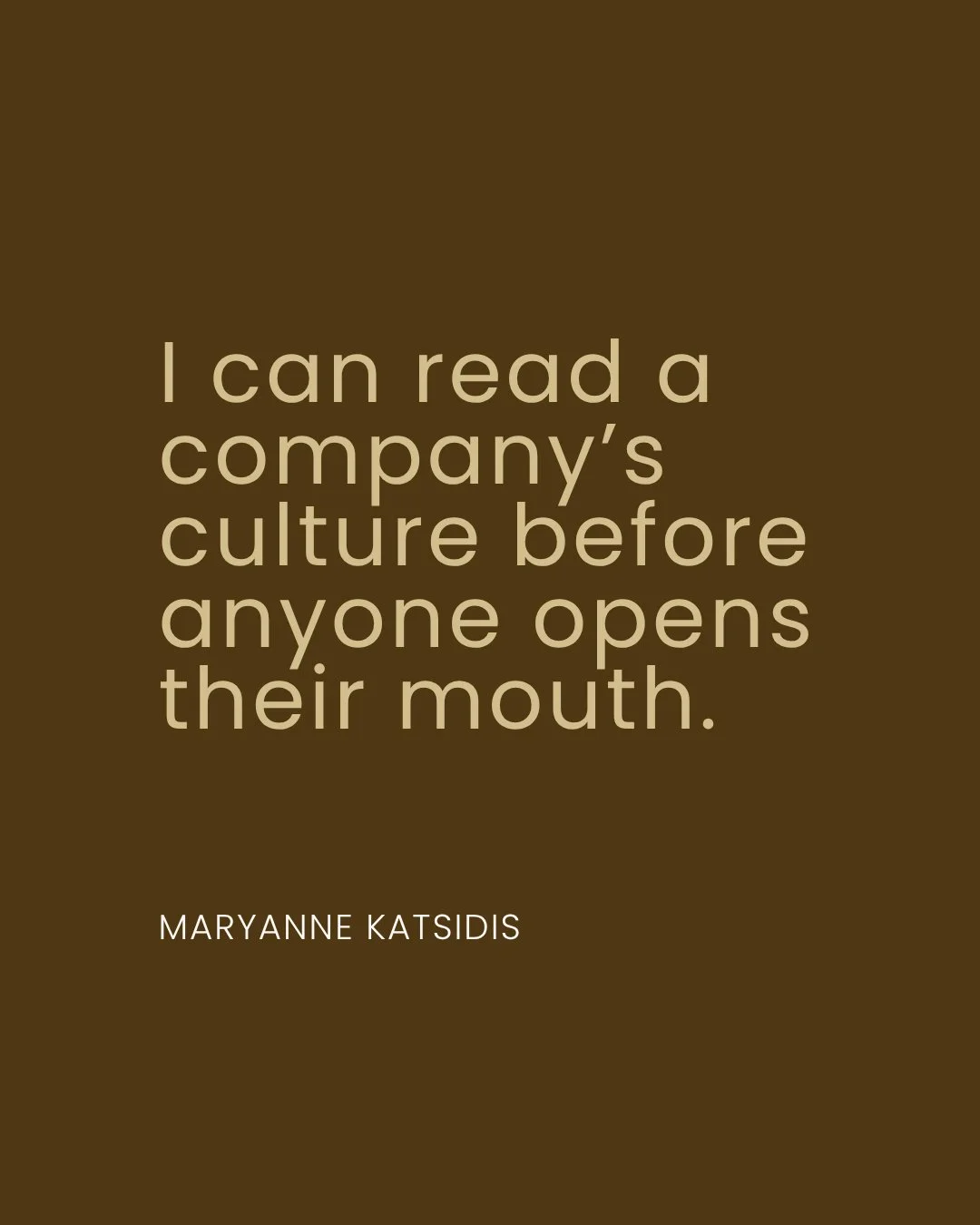 I can read a company&rsquo;s culture before anyone speaks.⁣
All I need to observe is the CEO.⁣
⁣
A grounded leader changes the tone of a room.⁣
You feel the space open.⁣
You feel people settle.⁣
⁣
Culture tells the story through the way people relate