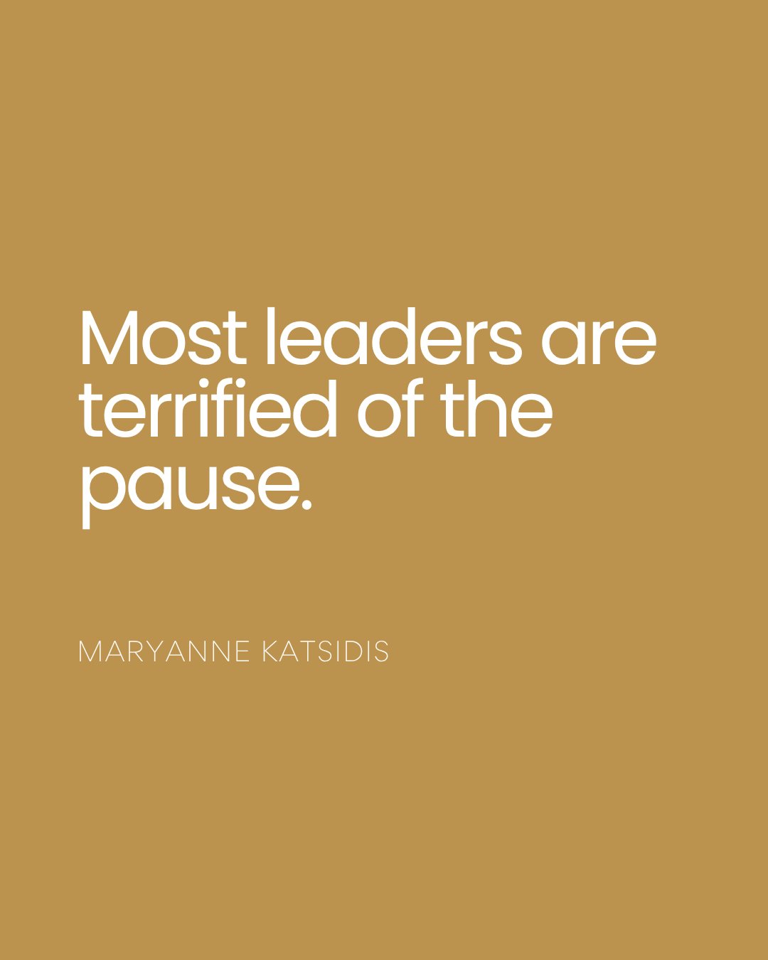 Many leaders hesitate when things go quiet.⁣
The pause can feel unsettling as if momentum might slip or something essential might fall apart if they stop for a moment.⁣
⁣
Yet stillness often works differently than they expect. It gives the system spa