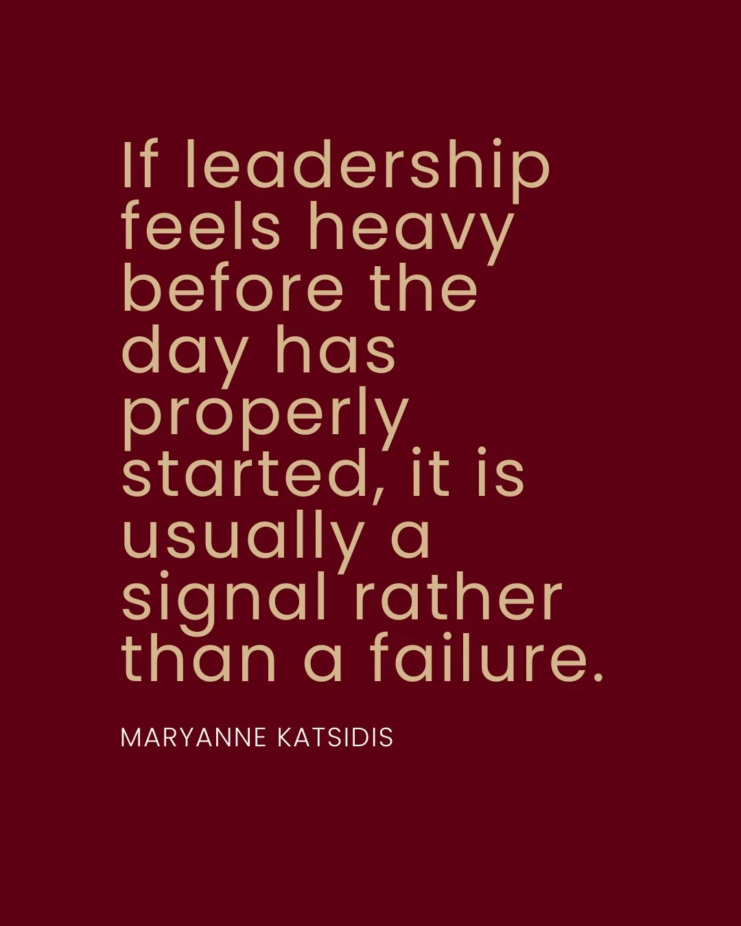 When leadership feels heavy, it's usually the result of responsibility that has nowhere to go. ⁣
⁣
It's carried steadily, managed privately and normalised over time.⁣
⁣
Most senior leaders don't speak about this. Instead, they continue to function an