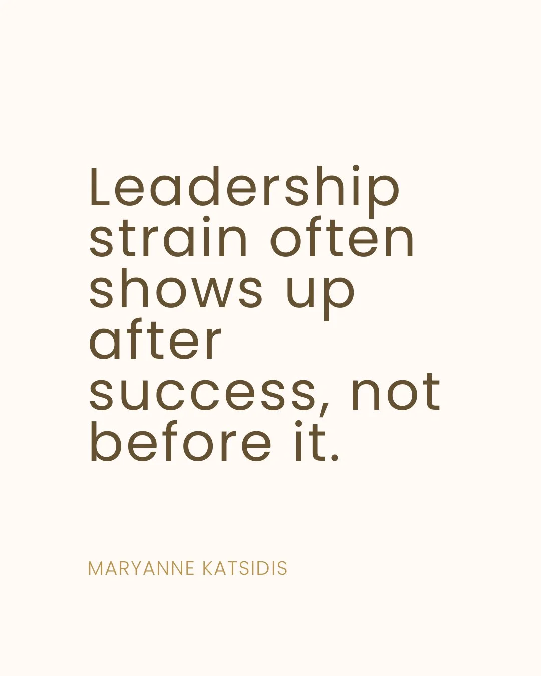 Leadership pressure often intensifies after success, not before it.⁣
⁣
Visibility increases, responsibility expands, and decisions begin to carry weight beyond the moment they are made.⁣
⁣
Over time, that weight is absorbed internally.⁣
⁣
It affects 
