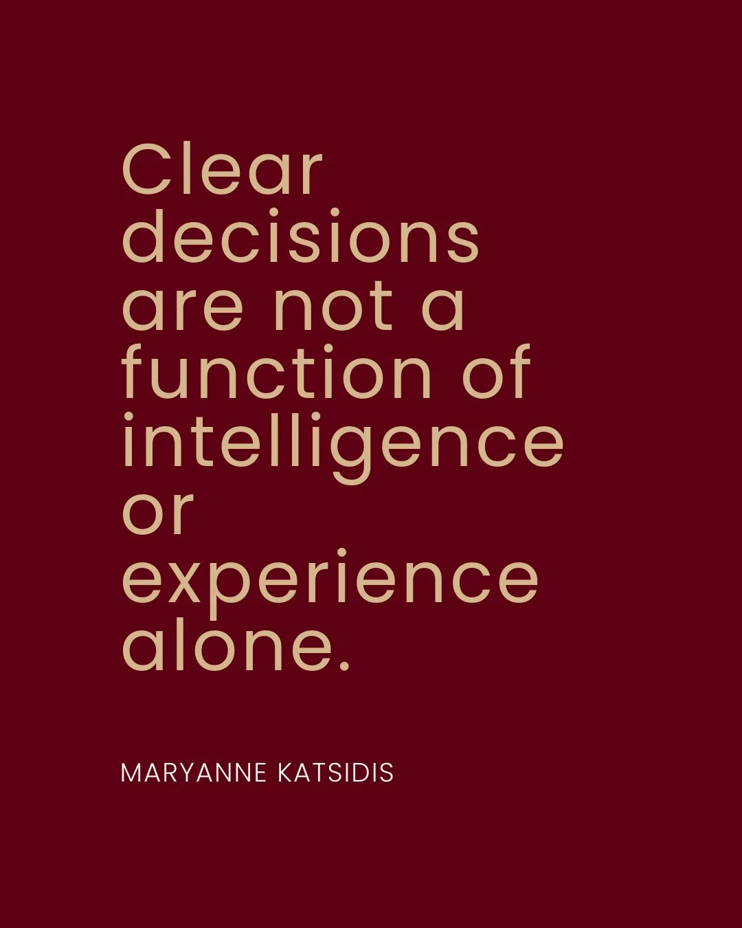 Pressure doesn&rsquo;t announce itself, but it does show up as hesitation, over-thinking and decisions that feel heavier than they need to be.⁣
⁣
When pressure is removed, nothing dramatic happens. Decisions just stop needing effort.⁣
⁣
They don&rsqu