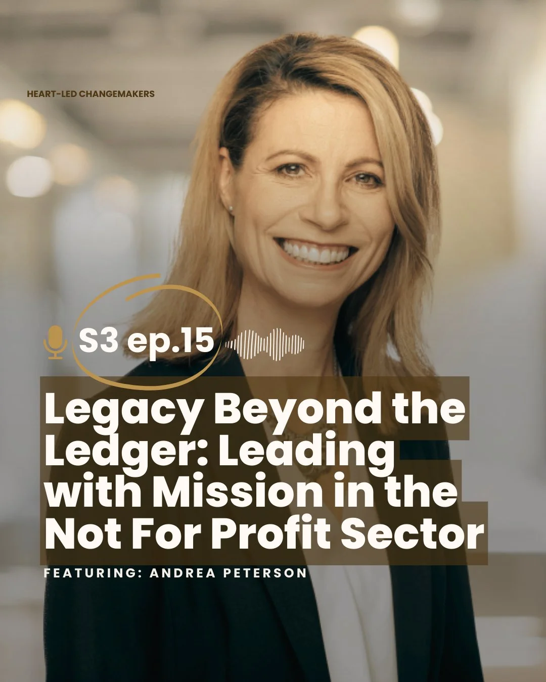✨ NEW PODCAST DROP ✨⁣
Legacy Beyond the Ledger: Leading with Mission in The Not For Profit Sector⁣
⁣
What does it really mean to lead with purpose in a sector built on service?⁣
⁣
In this deeply inspiring episode of Heart-Led Changemakers, I sit down