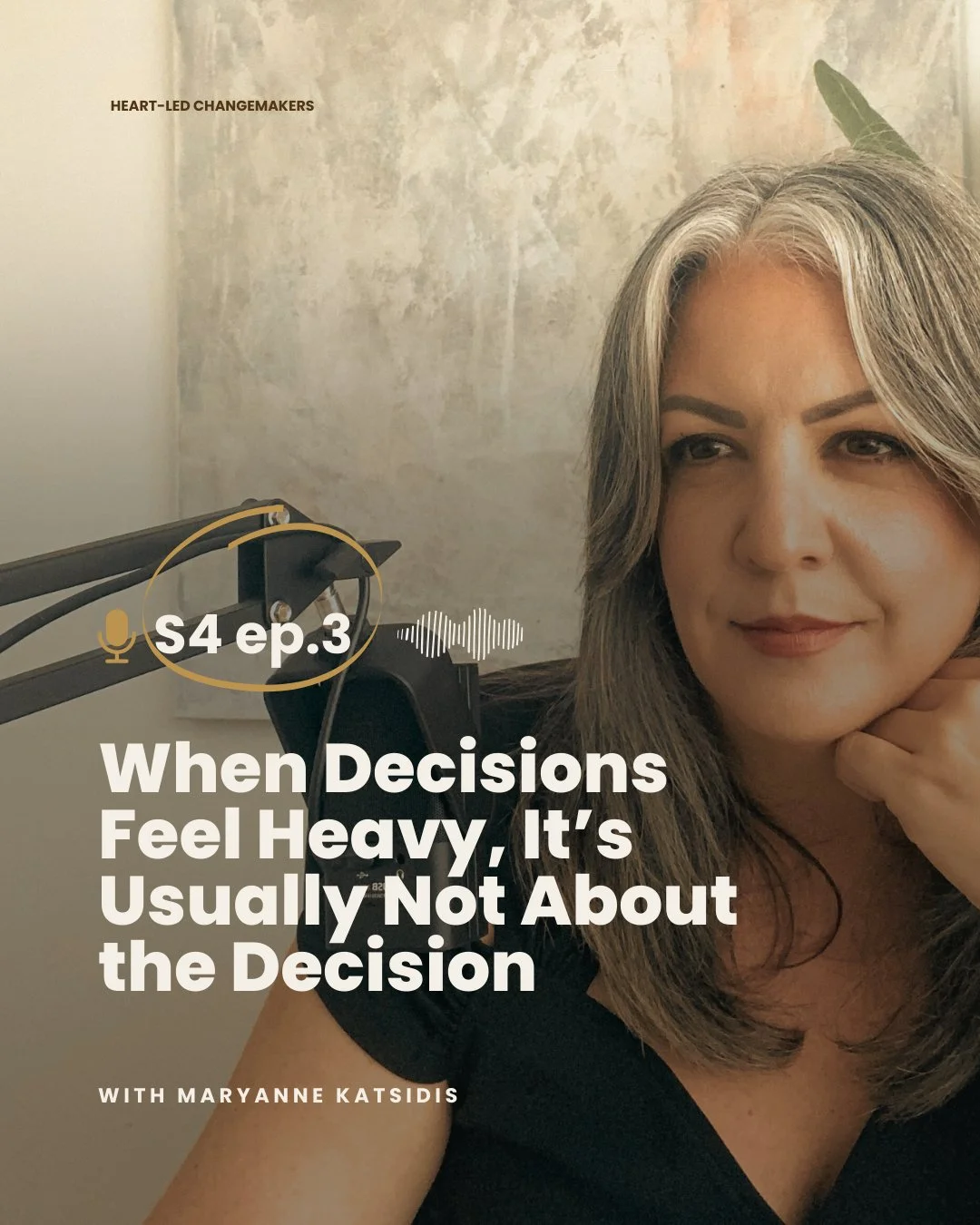 Decision fatigue isn&rsquo;t always about how many decisions you&rsquo;re making.⁣
⁣
Sometimes it&rsquo;s about what you&rsquo;re carrying while you&rsquo;re making them.⁣
⁣
In this solo episode, I&rsquo;m talking about internal noise, the tension an
