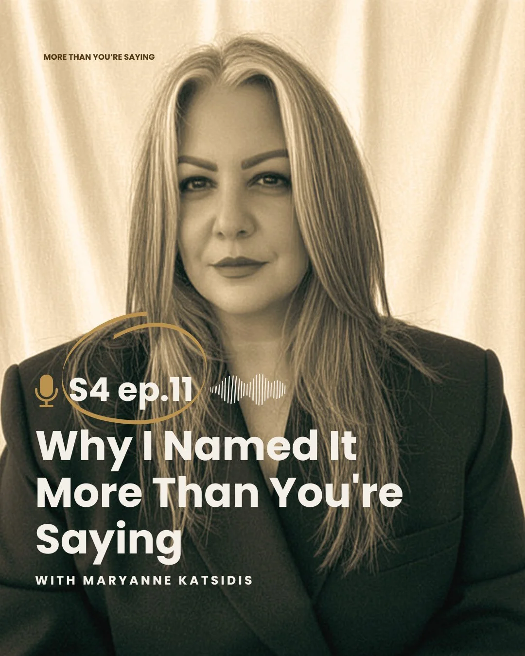 This podcast has a new name.⁣
⁣
For four years it's been Heart-Led Changemakers.⁣
⁣
And that name was true for where I was.⁣
⁣
But the work has shifted. And I've finally found the words for what it's always been about.⁣
⁣
More Than You're Saying.⁣
⁣
