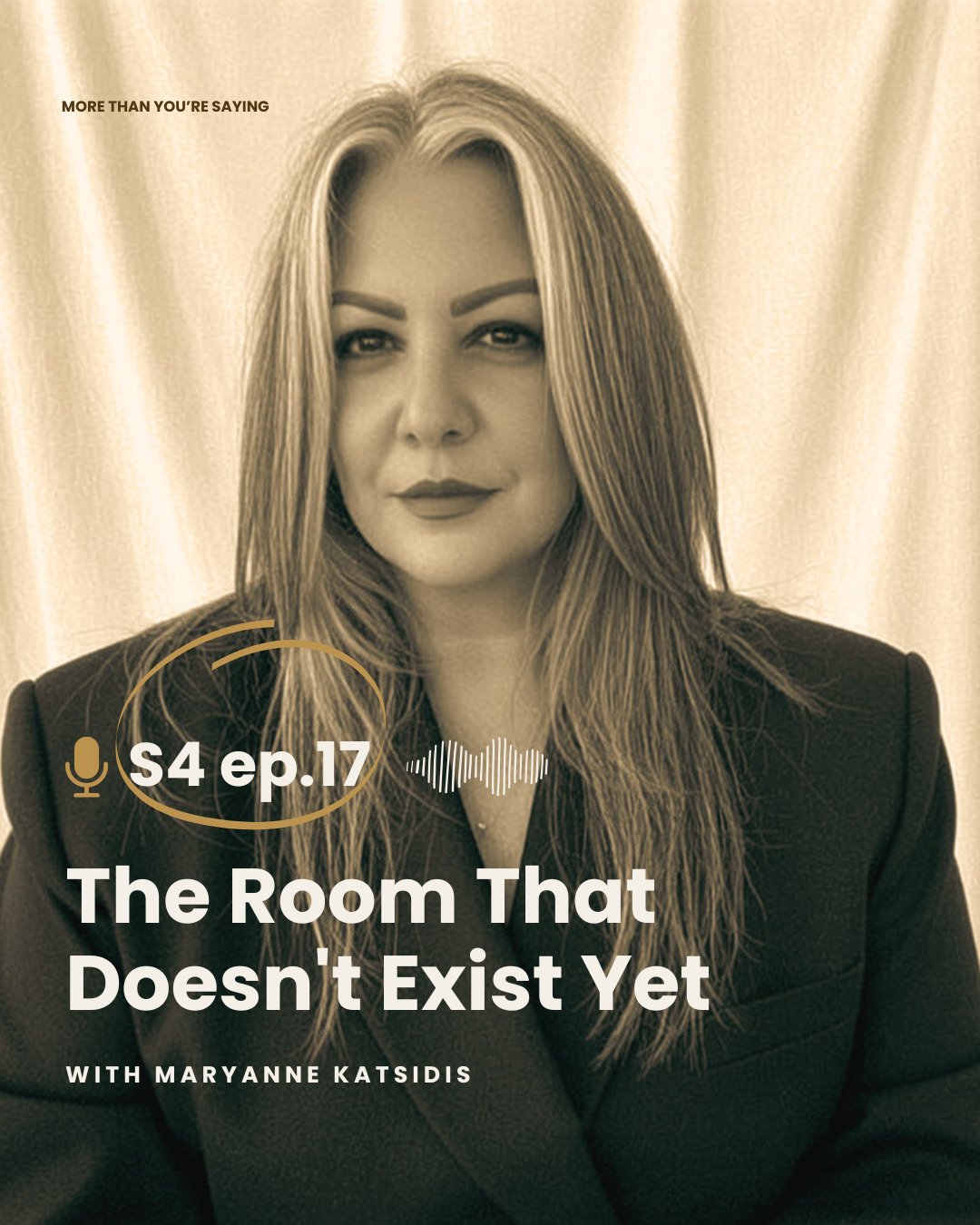 New solo episode of More Than You're Saying is up.⁣
⁣
Most CEOs I work with already have a coach, sometimes a therapist, a mentor they call on the hard days. And almost none of them have ever had a single honest conversation about the thing I talk ab
