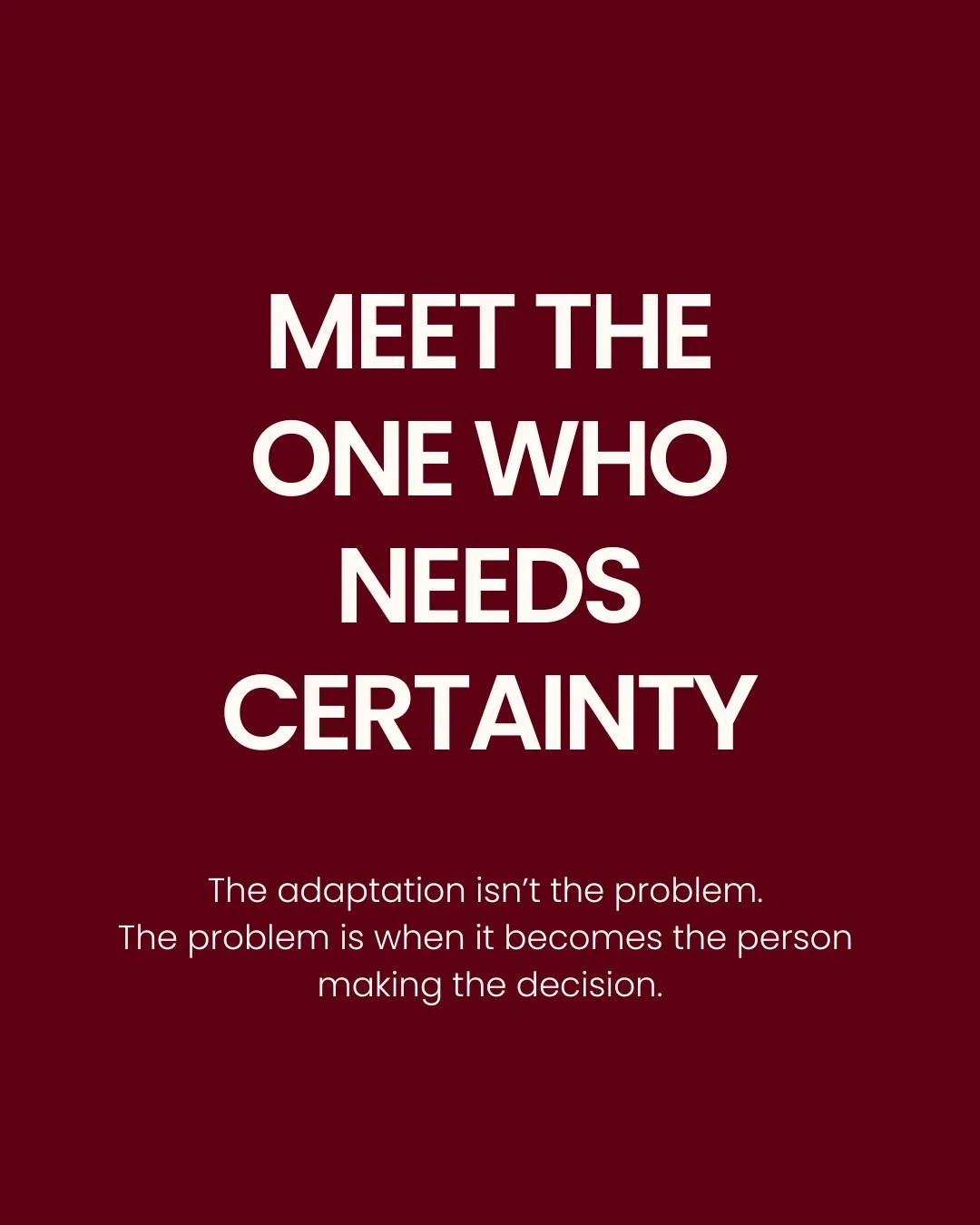 They don&rsquo;t love surprises.⁣
⁣
They like the plan. Then the backup plan. Then one more, just in case.⁣
⁣
They&rsquo;re not indecisive. They just want to be sure.⁣
⁣
They&rsquo;re not distrustful. They just prefer facts.⁣
⁣
They ask a lot of ques