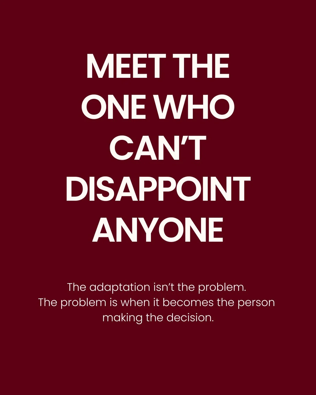 They say yes before they&rsquo;ve actually thought about it.⁣
⁣
They apologise for things that were never their fault.⁣
⁣
They read a room before they&rsquo;ve even sat down in it.⁣
⁣
They&rsquo;re not people pleasers. They&rsquo;re just considerate.
