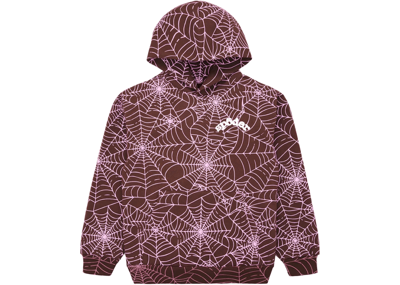 SP5DER AOP Brown Hoodie — Sneaker Sapphire