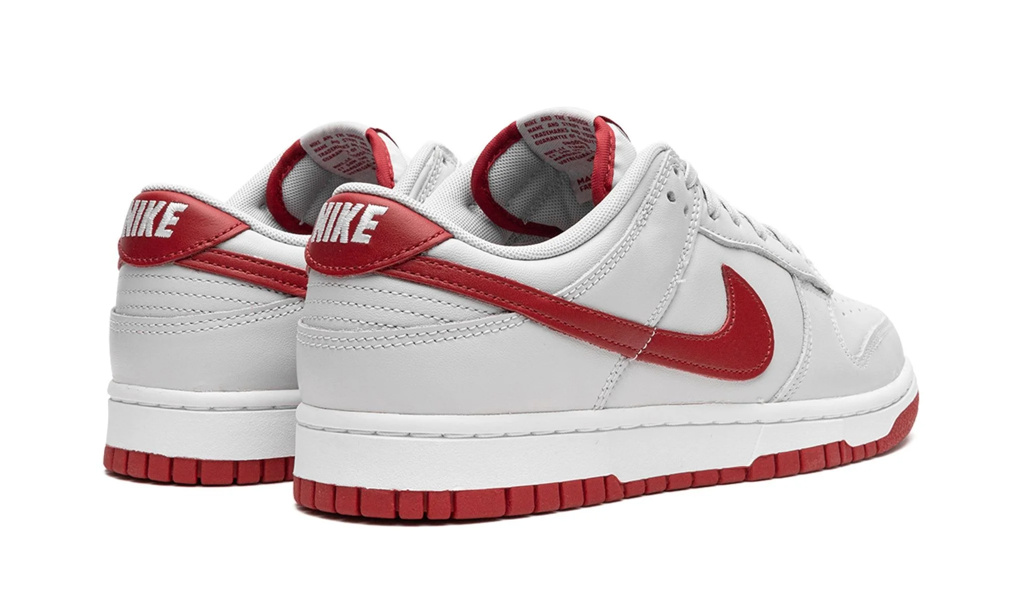 Nike Dunk Low Vast Grey Varsity Red Athletic Shoes Nike Dunk Low  main image 2