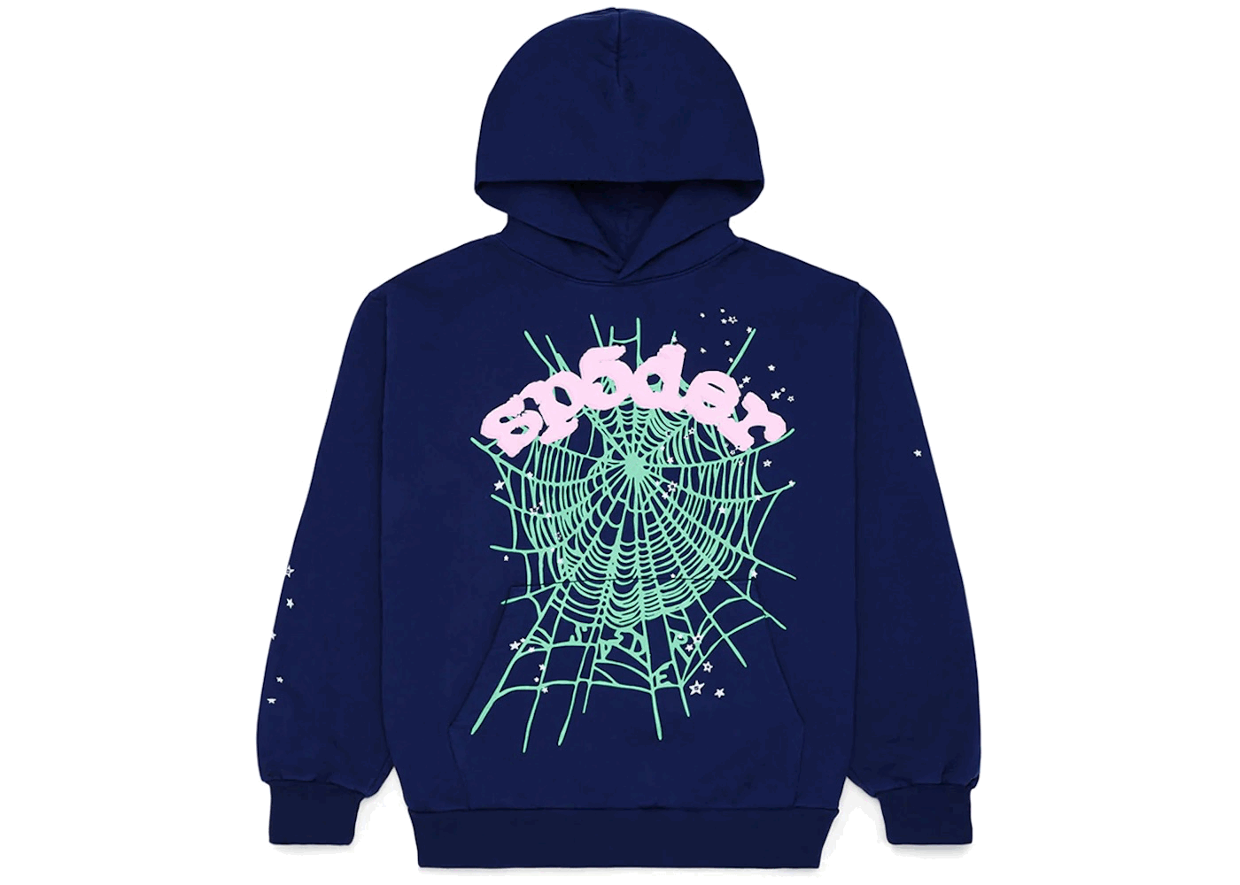 SP5DER OG Web Hoodie Navy — Sneaker Sapphire