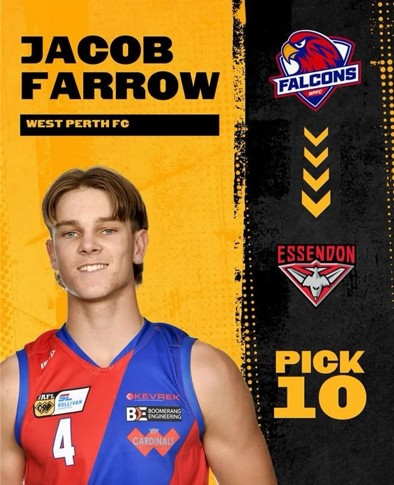 Huge congratulations to these young men, who have just been drafted into the AFL system over the past couple of days.

It was a pleasure working with you through the WA State 18s program this year, and looking forward to watching your careers blossom