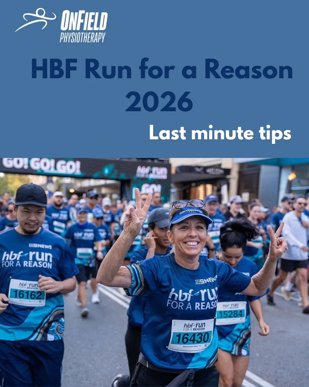 The biggest run event on the Perth calendar is here this weekend @hbfrun !! 

Have a look at some last minute tips from the team at OnField Physiotherapy, to give yourself the best shot at hitting that PB, or finishing the distance you have been trai