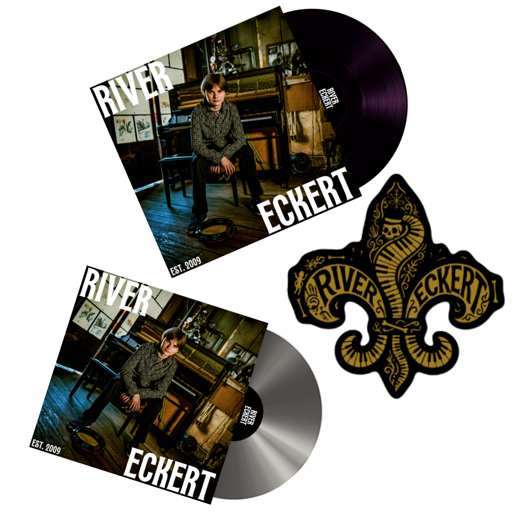 'River Eckert' Autographed Vinyl and CD + River Eckert Sticker