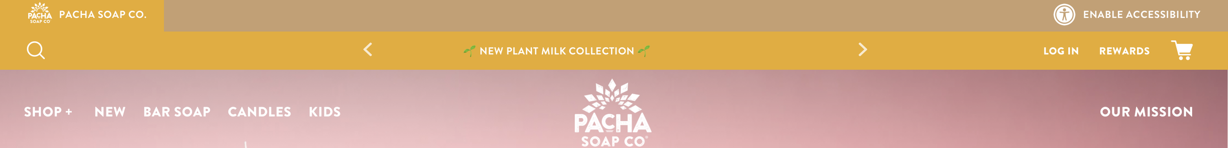 Pacha's global navigation.