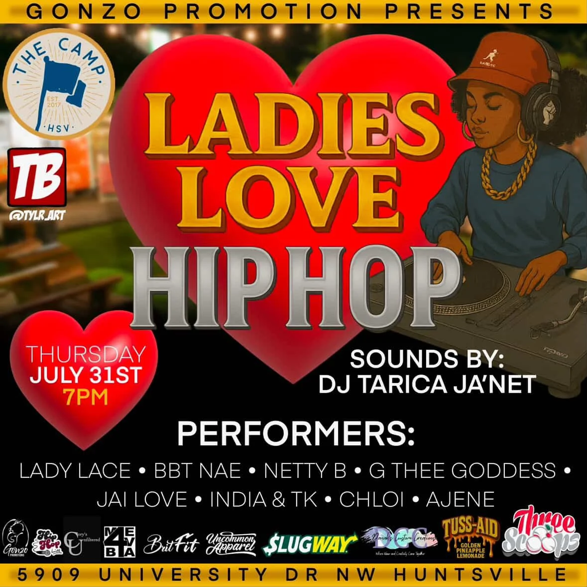 Gonzo Promotions Presents: Ladies Love Hip Hop