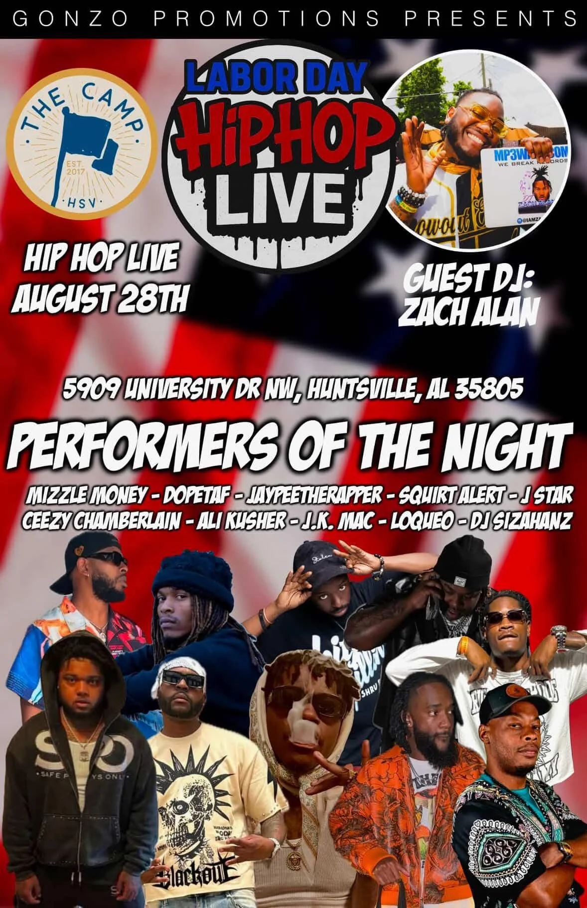 Gonzo Promotions Presents: Labor Day Hip Hop Live
