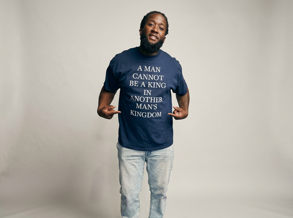 A MAN CANNOT BE A KING IN ANOTHER MAN'S KINGDOM T-Shirt (Short Sleeve)