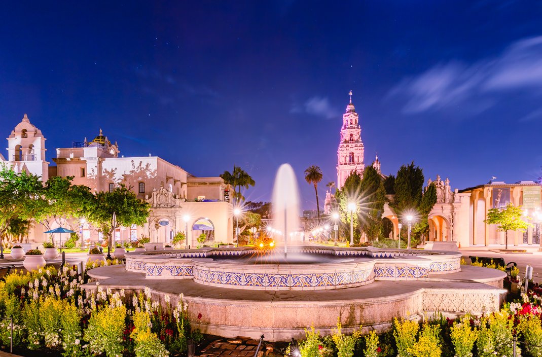 Balboa Park at Night-San Diego, California 2025
