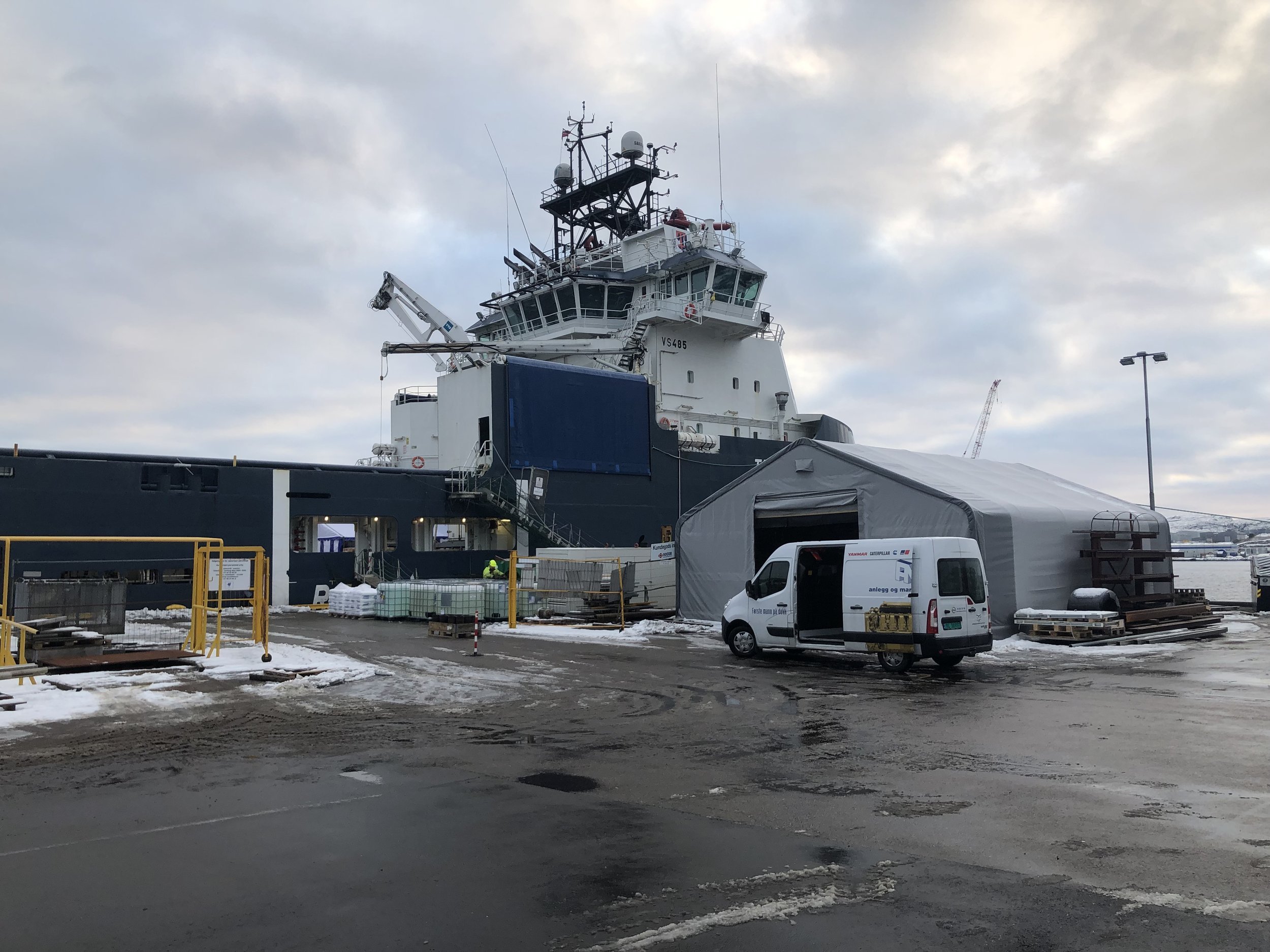 Troms Pollux ready on the quay for SOCON