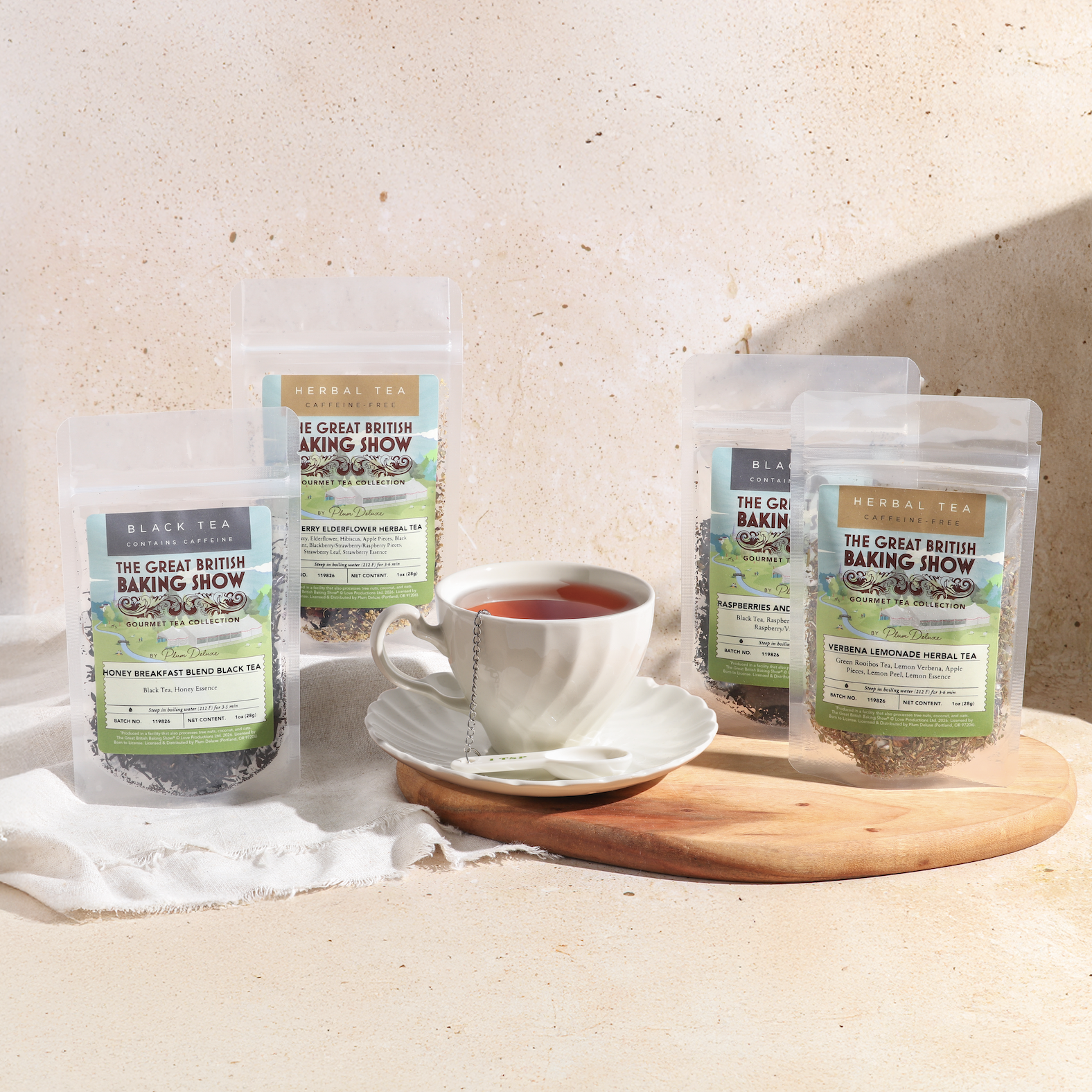 Plum Deluxe Steeps Up an Officially Licensed Great British Baking Show Tea Collection