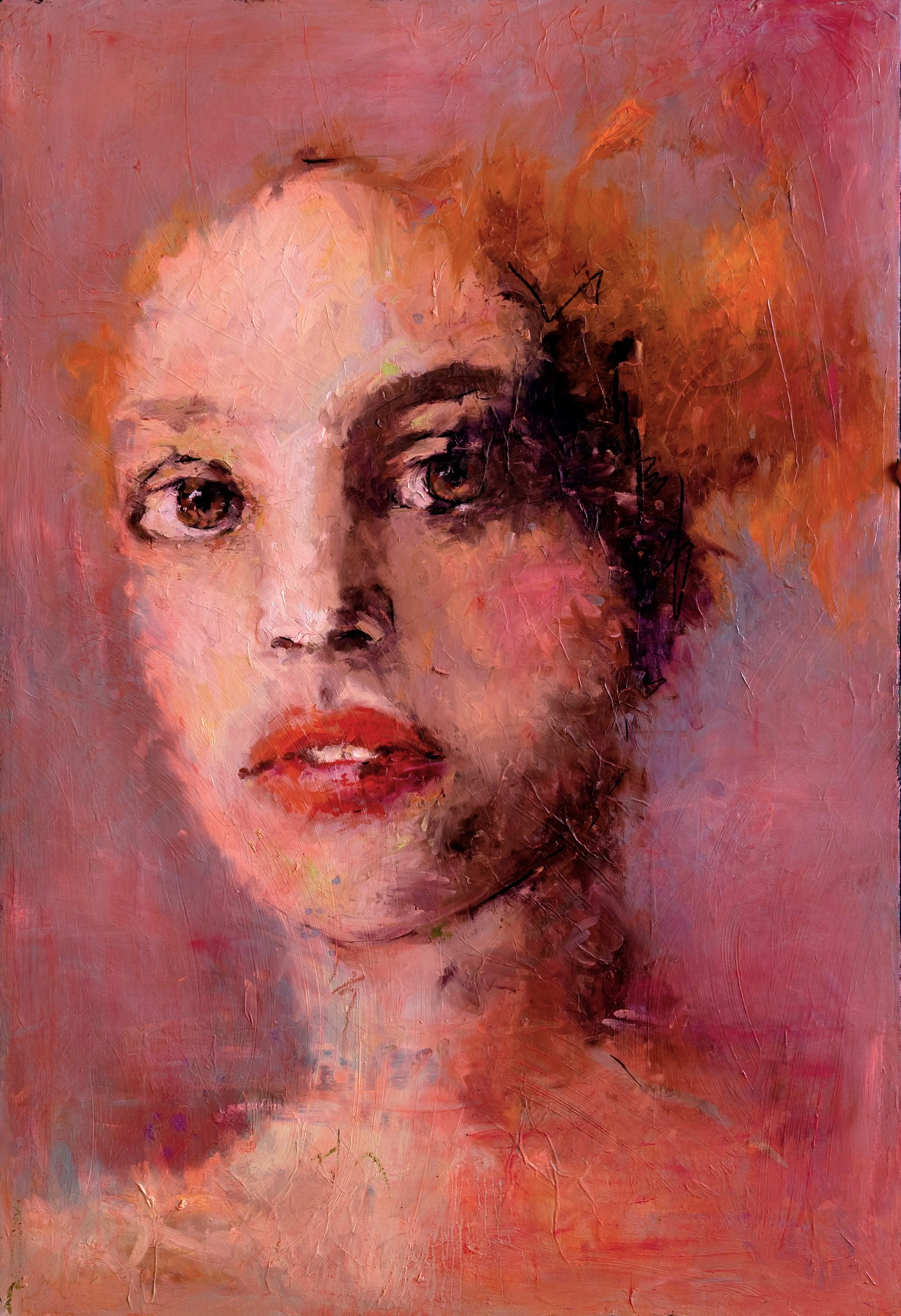 “The Muse”
/ 150x100cm, oil on paper mounted on canvas, 2026