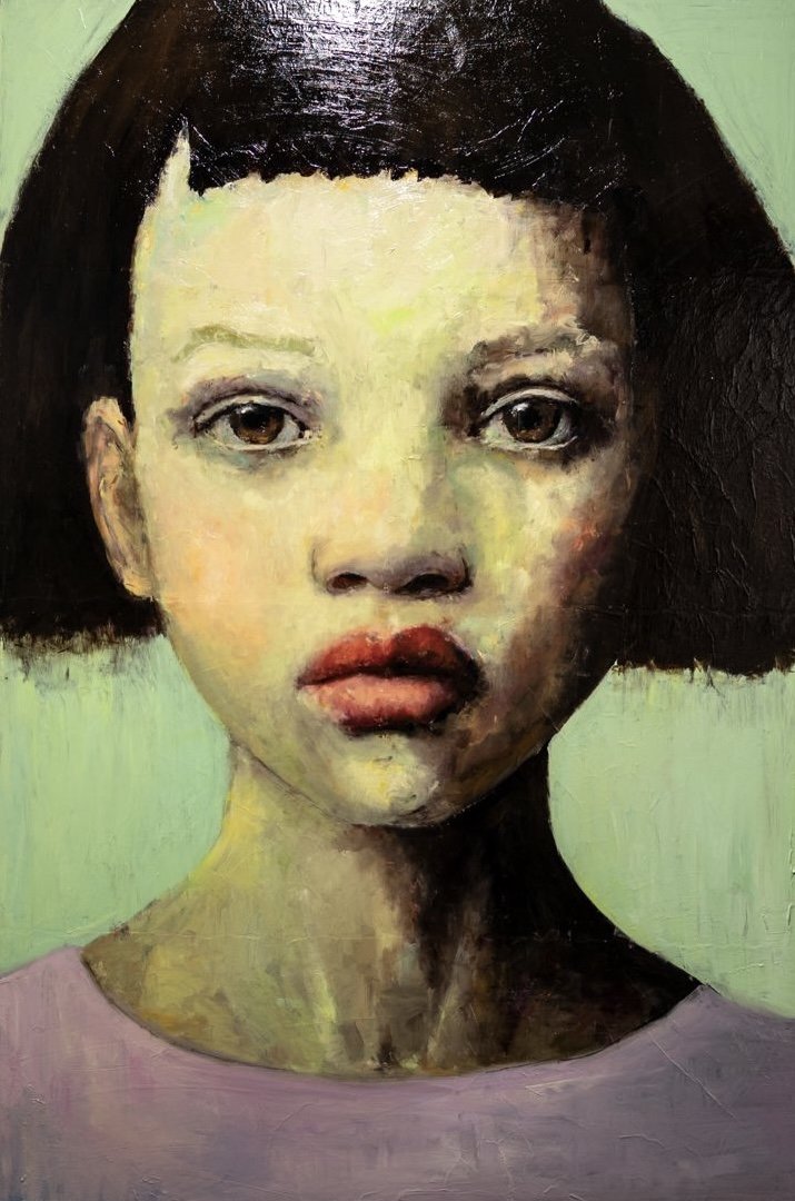 “The Witness” 
/ 150x100cm, oil on paper mounted on canvas, 2026