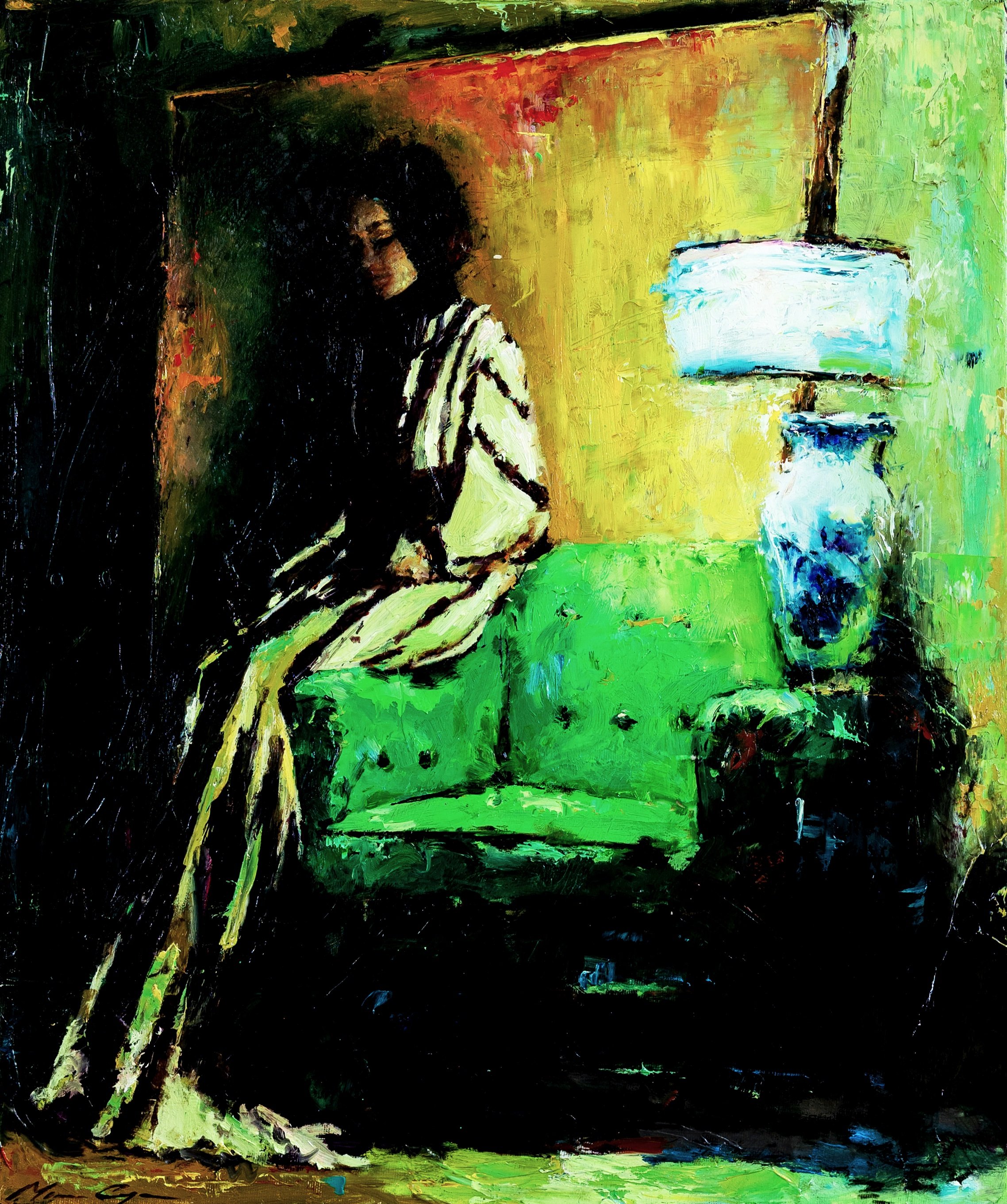 “Too Early” The Green Room Project
/ 60x50cm, oil on paper mounted on canvas, 2026