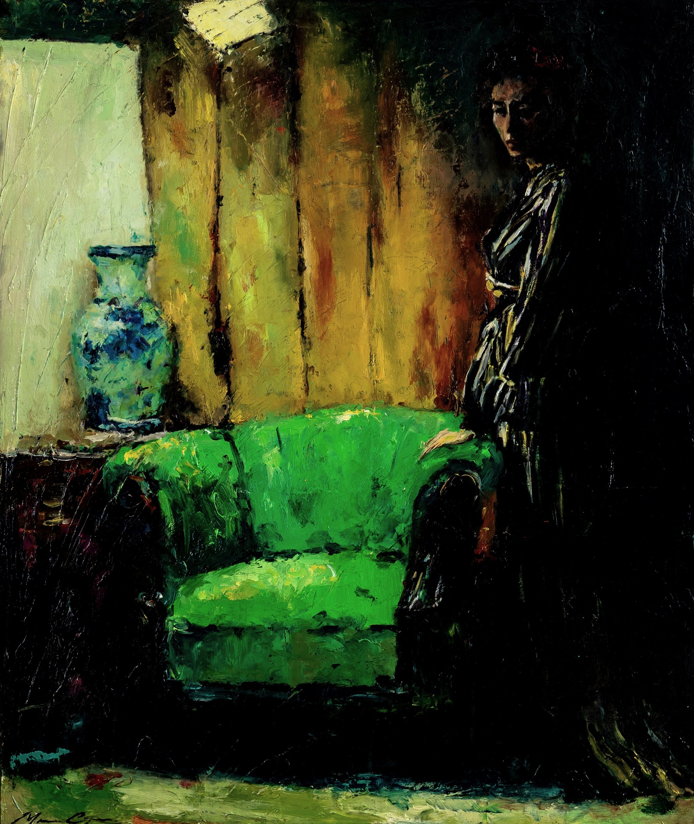 “Too Late”, The Green Room Project
/ 60x50cm, oil on paper mounted on canvas, 2026