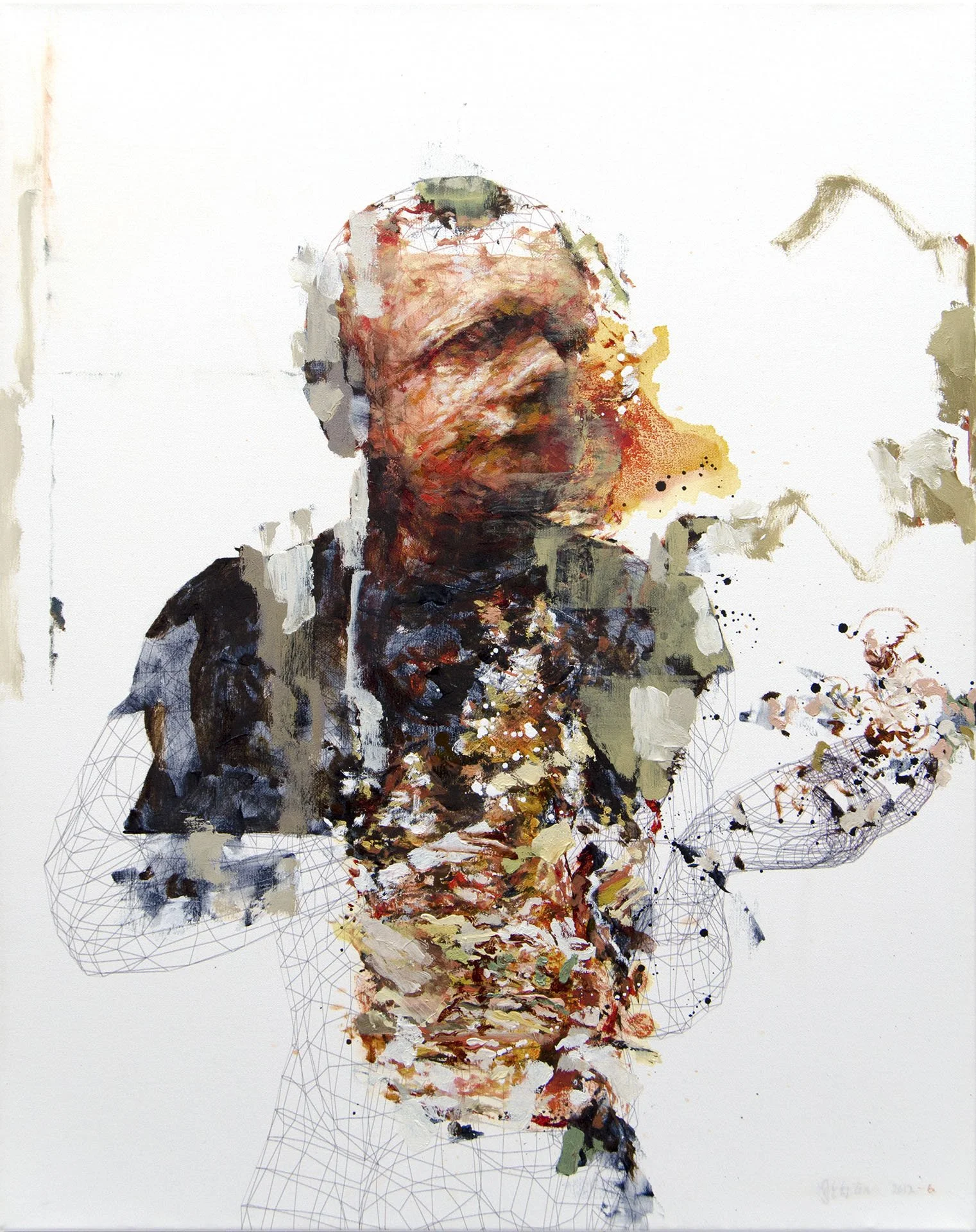  _ / Shrapnel Portrait  / series / 2012-16