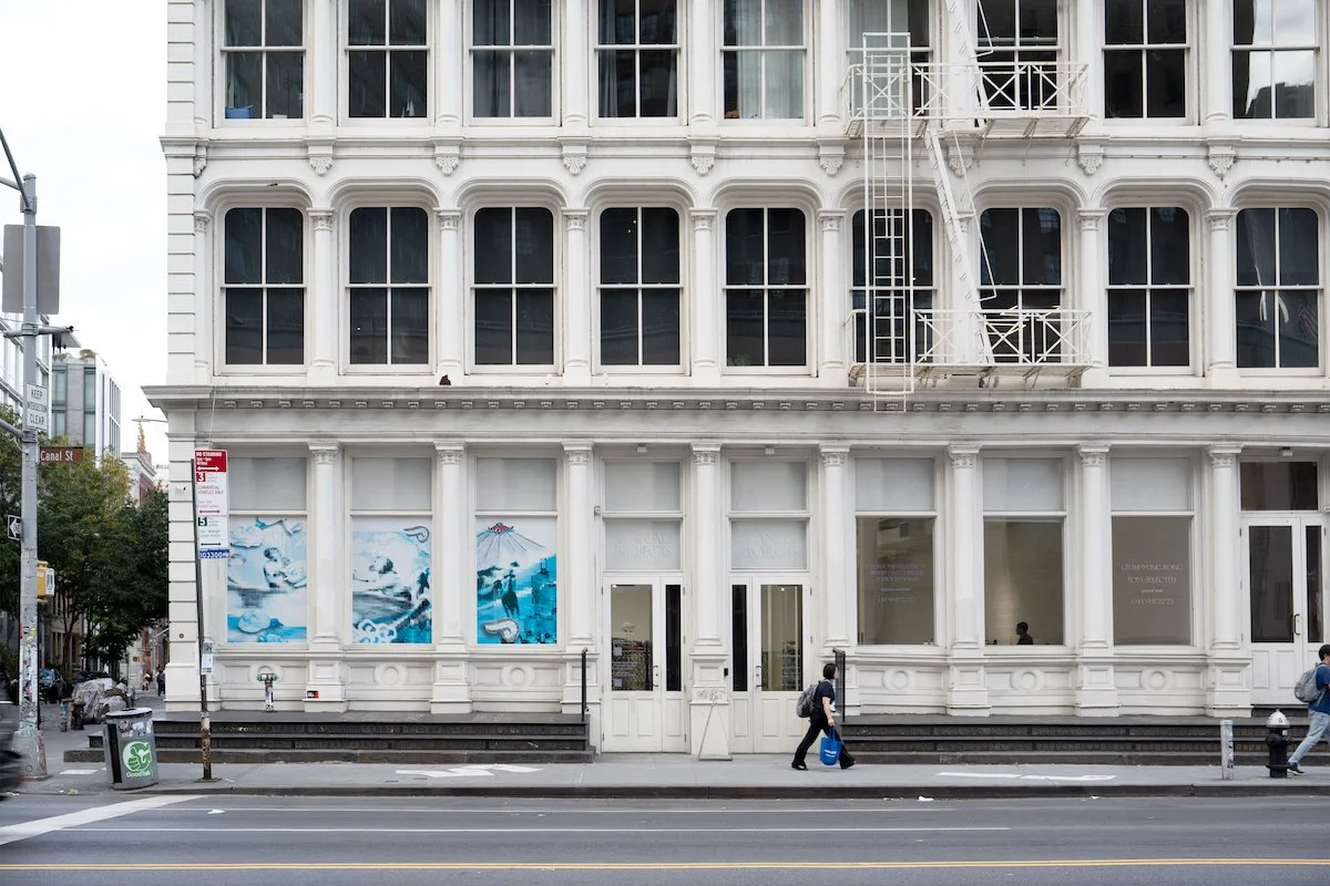 Installation View (Daytime):  Triumphant Currents, Auspicious Winds  (2025) 
Photo Credit: Matthew Li and Caroline Taylor Shehan