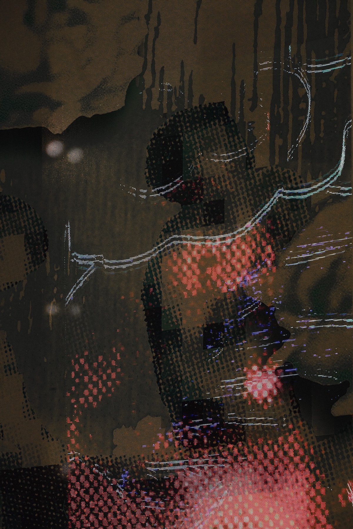 Installation View (Nighttime):  Triumphant Currents, Auspicious Winds  (2025) 
Photo Credit: Izzy Leung